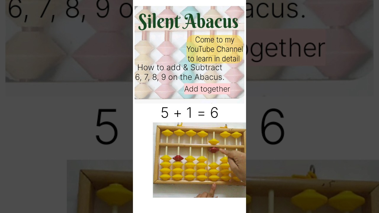How to Add & Subtract 6,7,8,9 #abacus #abacuseducation #abacuslearning #abacustechniques