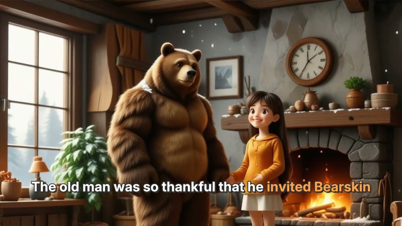 Bearskin A Tale of Kindness and Redemption - #fairytale #bedtimestories #cartoon #grimmbrothers