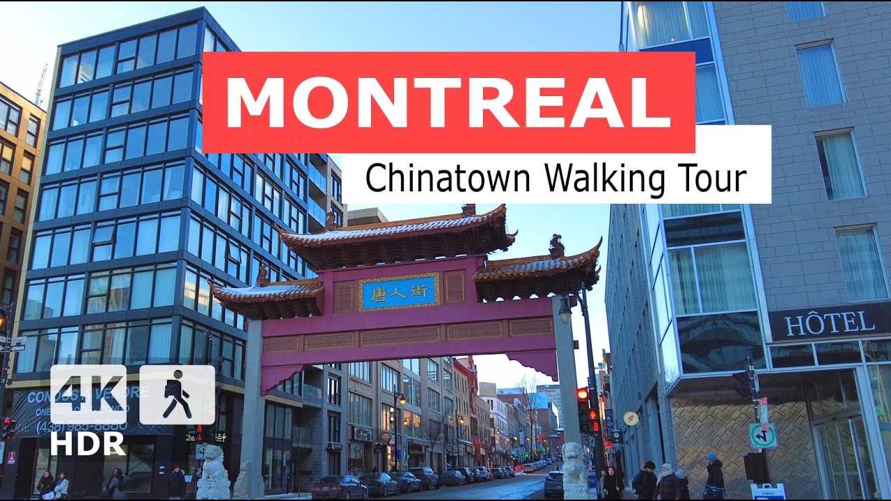 [ 4K ] Montreal Chinatown ❄️ Winter 2025 Walking Tour | Quebec, Canada 🇨🇦