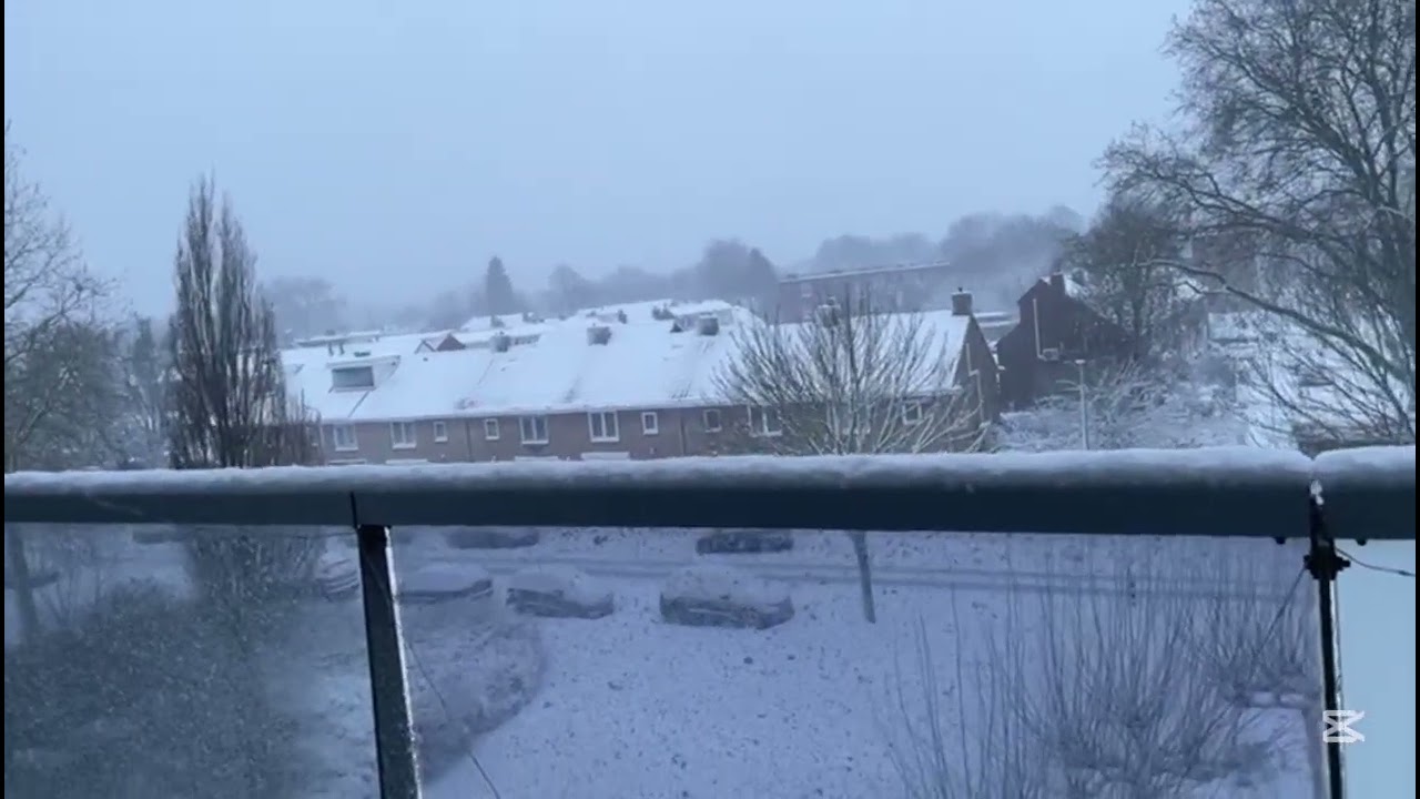 Sneeuw in Sliedrecht