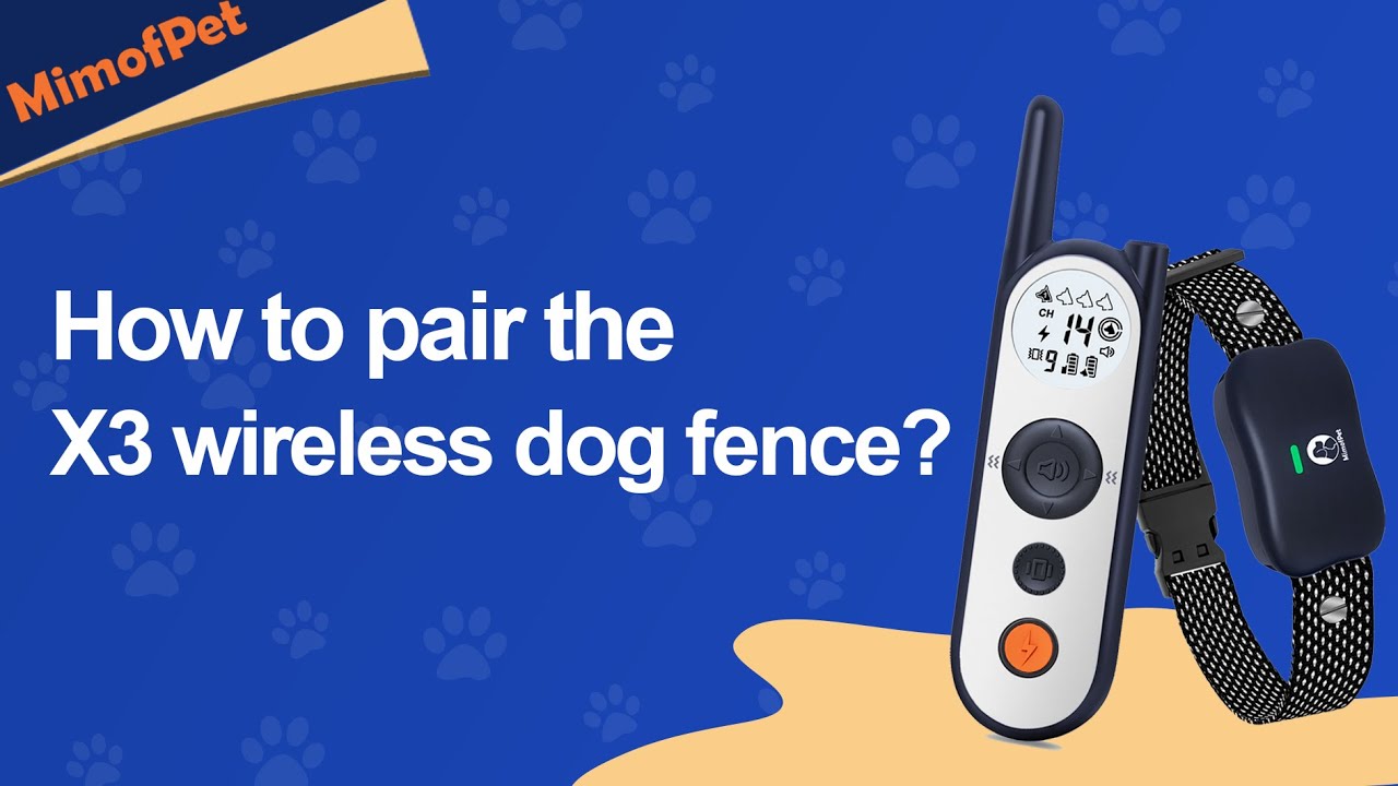 How to pair the MIMOFPET wireless dog fence