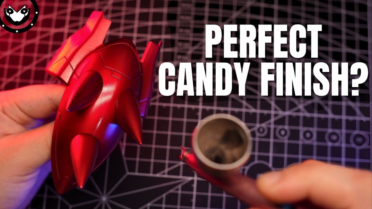 How to paint CANDY TONE RED on Gunpla | Hiro Paints