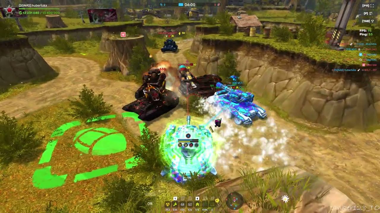 Tanki Online Smoky GT Skin Pulsar Augment and Paladin gameplay no commentary