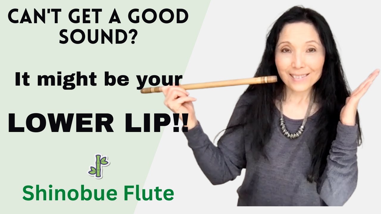 Shinobue Flute: Can't Get a Good Sound? Check Your Lower Lip and Jaw Position