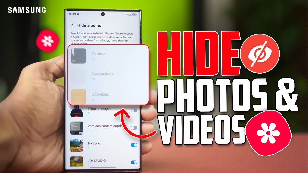 Как скрыть фотографии и видео в галерее Samsung | Скрытые файлы в галерее Samsung