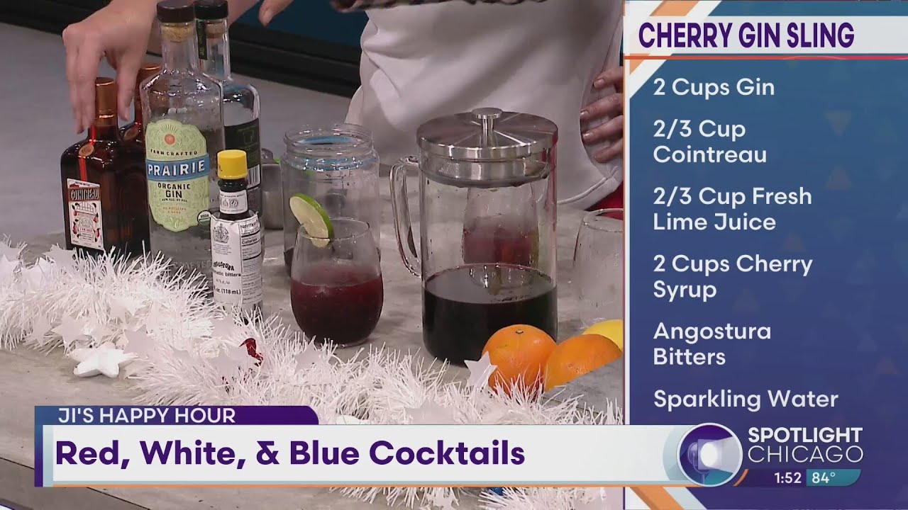 Ji's Happy Hour: Red, White, & Blue Cocktails
