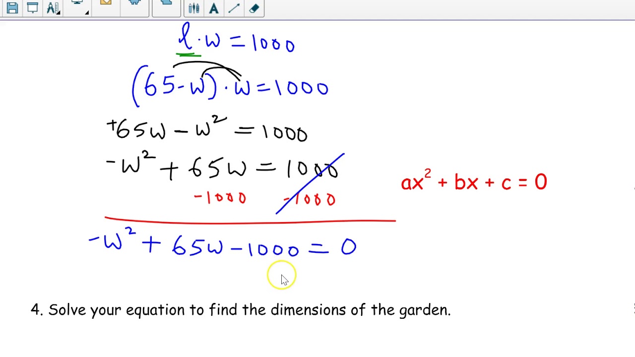 Length and Width of a Rectangle