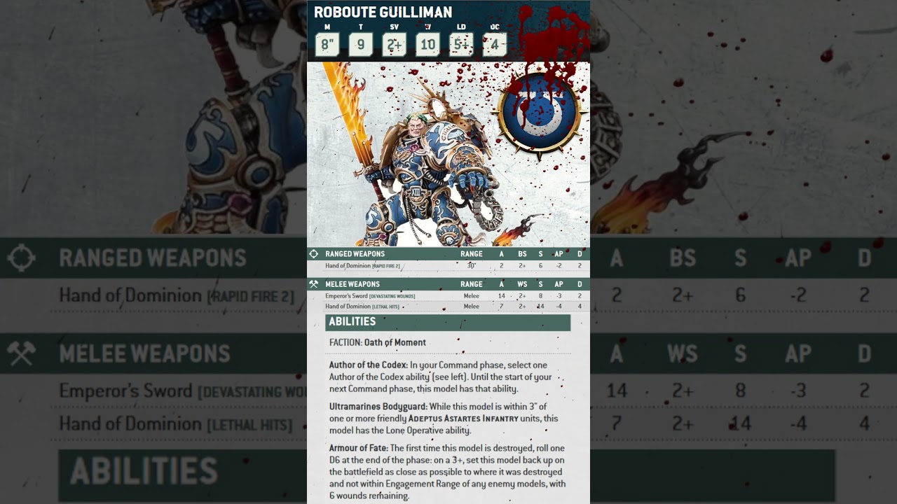 Roboute Guilliman Primarch of the Ultramarines | Space Marines #warhammer #warhammer40k #40k