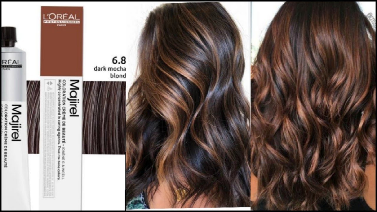 How to Mocha Dark Blonde Hair Color / Mocha Dark Blonde color practical Loreal 6.8Mocha Dark Blonde