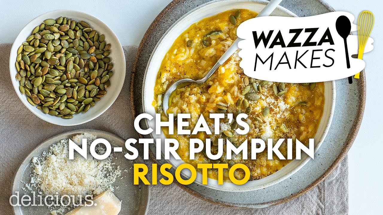 Cheat's Easy No Stir Pumpkin Risotto Recipe | delicious. Australia
