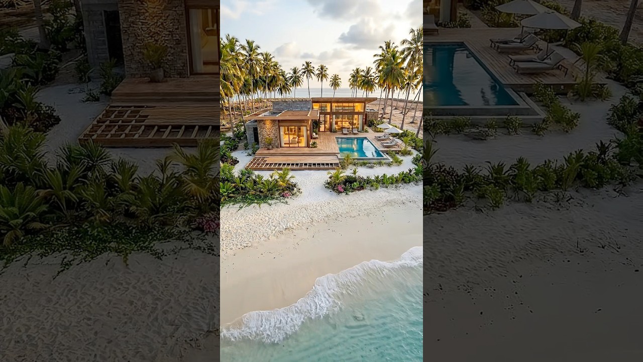 Building a luxury beach mansion from scratch! 🏖️🏗️
