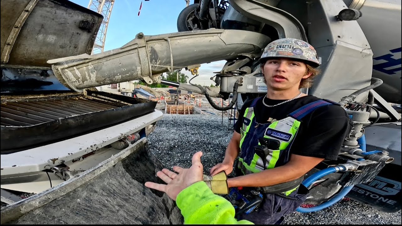 Priming out a 50 Meter Concrete Pump!!! (the hard way…)