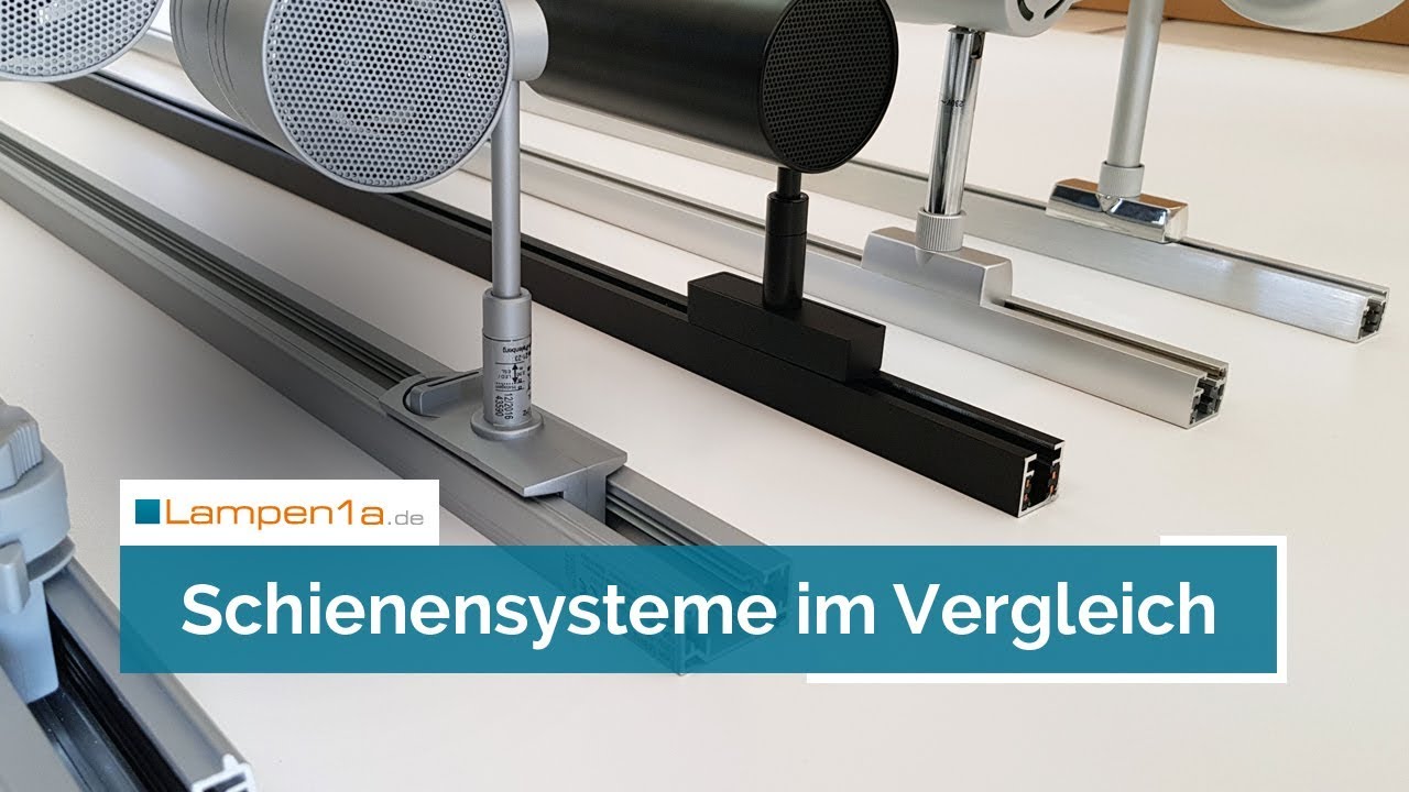 Lampen1a - Schienensysteme im Vergleich