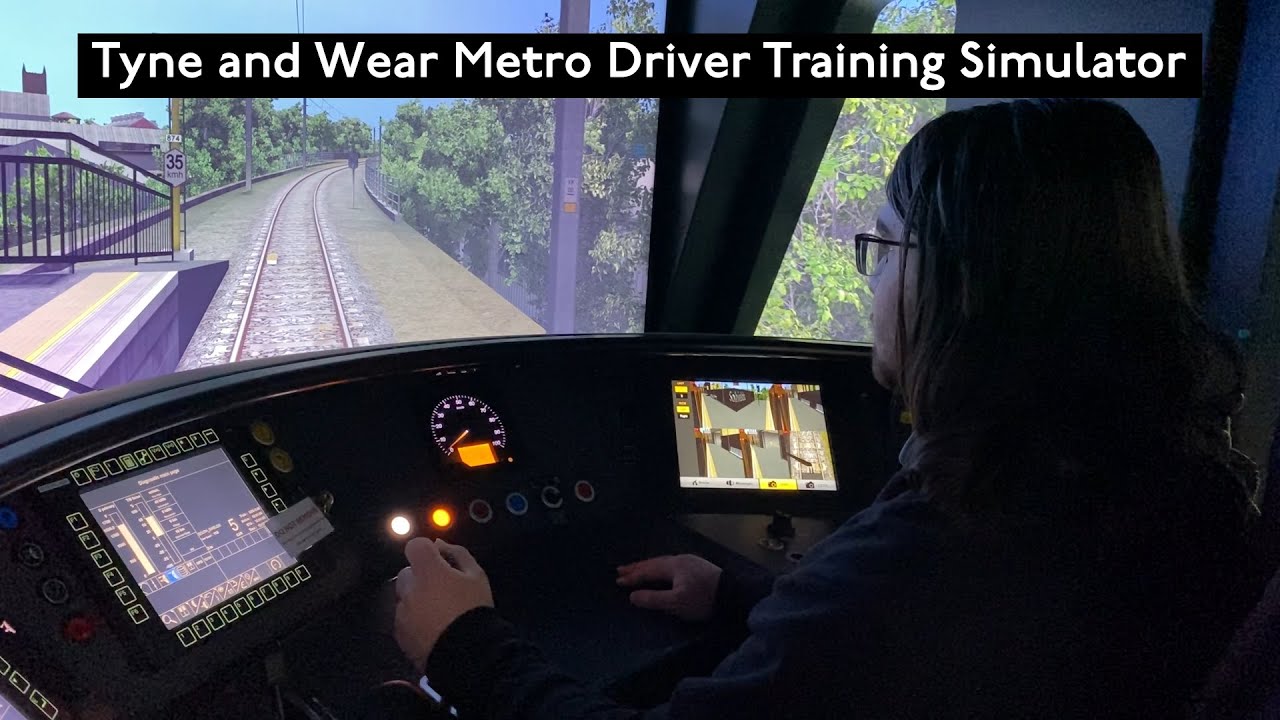 I got to use the Driver Training Simulator at the Tyne and Wear Metro