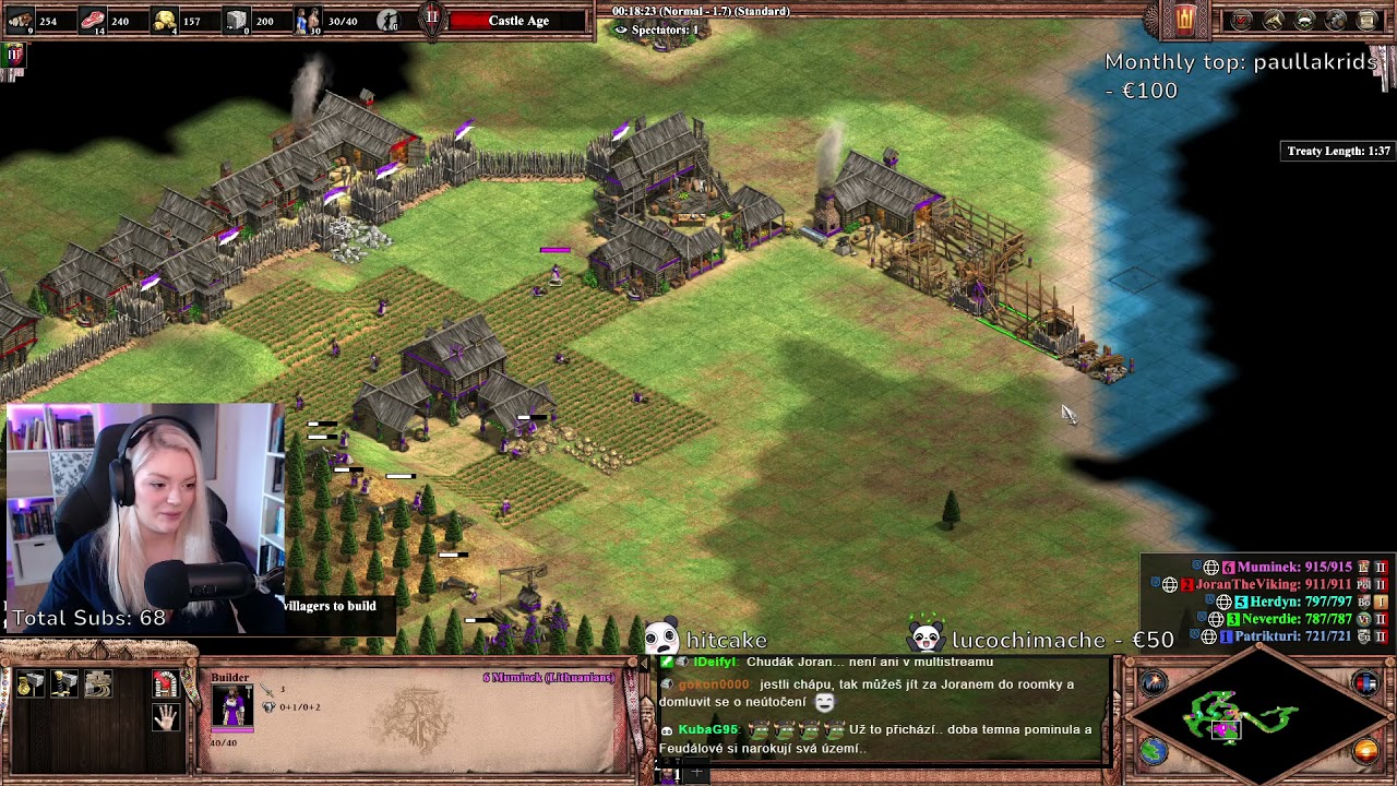 Intriky českých streamerů! AoE 2 diplomacy hra /w 