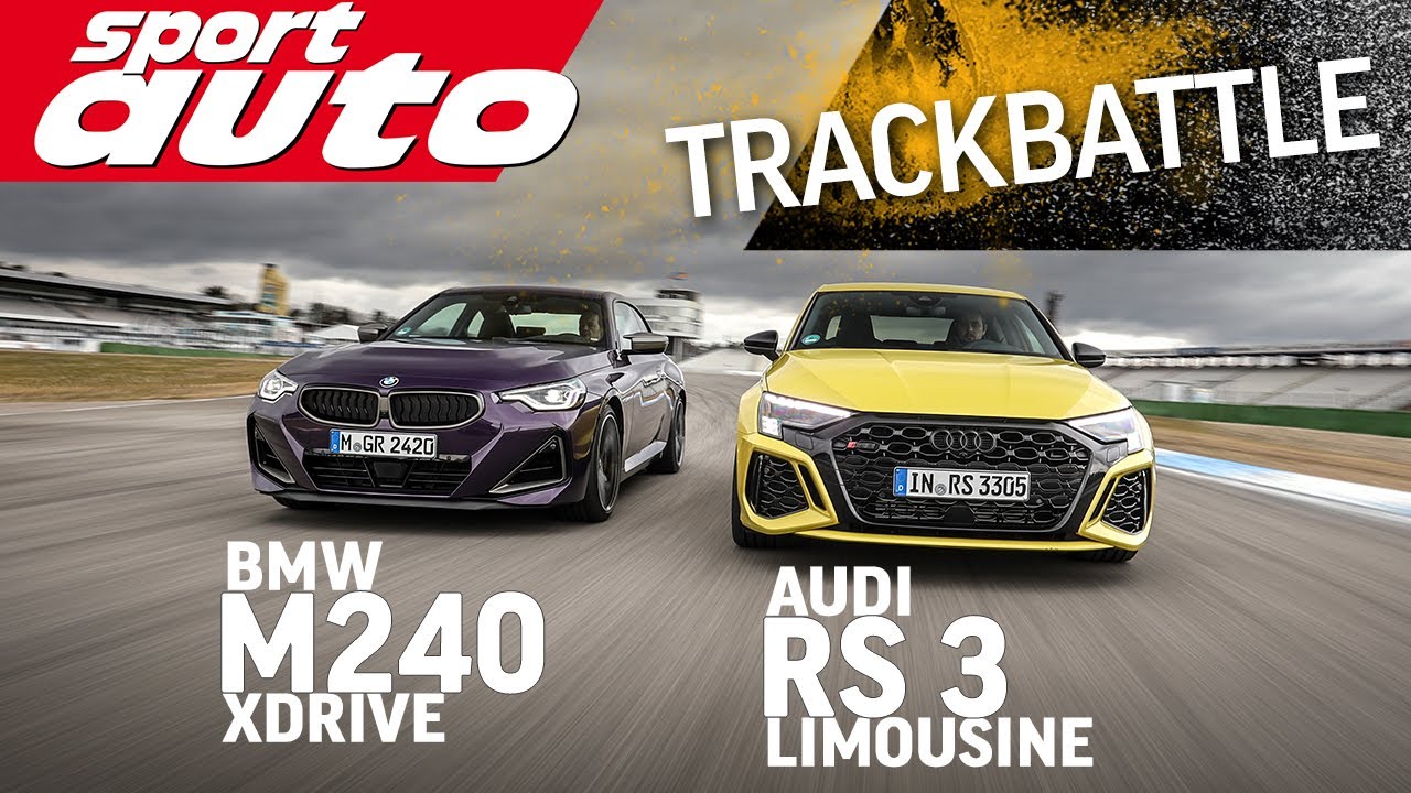 Audi RS 3 Limousine vs. BMW M240i xDrive | Trackbattle | sport auto