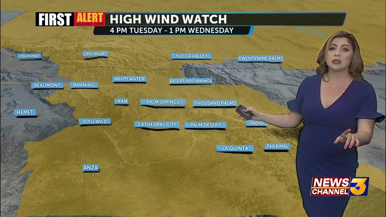 First Alert Weather Alert: Tuesday afternoon-Wednesday afternoon for gusty winds