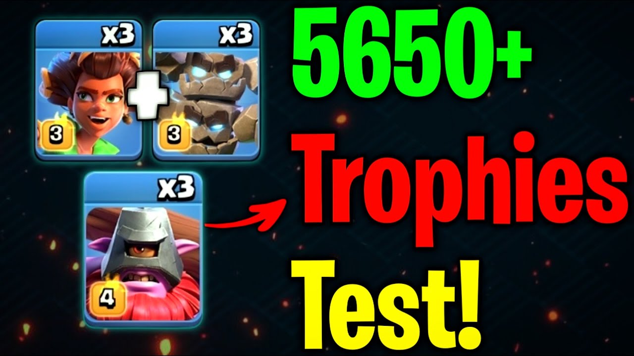 How Does This Army perform above 5600+ Trophy? Honestly review | Meteor Golem + RR + Thower Strategy