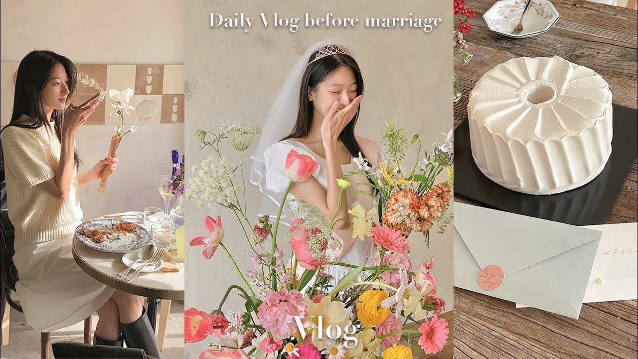 결혼 한달 전 일상 vlogㅣ청첩장 모임ㅣ브라이덜샤워ㅣ눈물파티ㅣ모임장소 추천ㅣ결혼준비 일상 브이로그