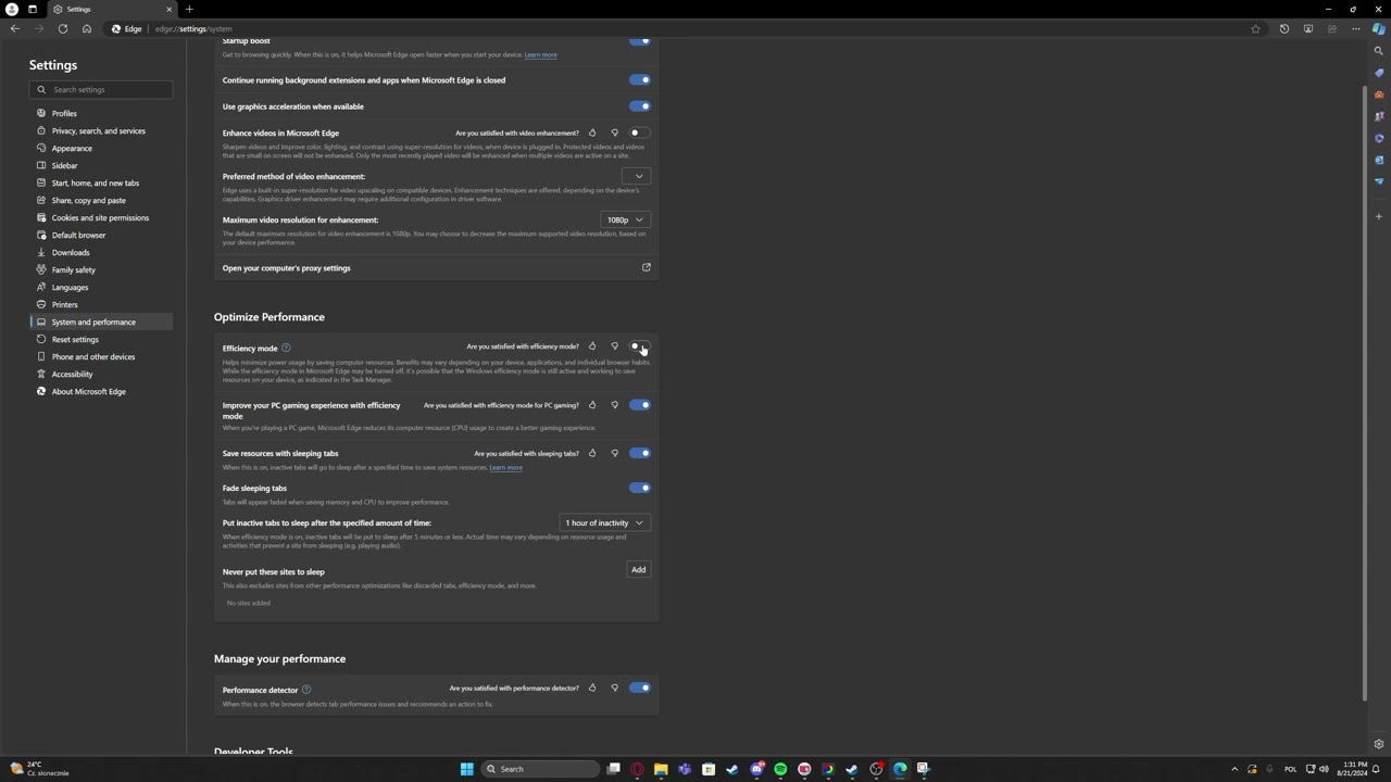 How To Enable & Disable Efficency Mode On Microsoft Edge