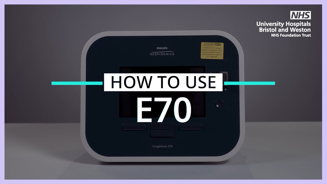 How to use - E70 cough assist