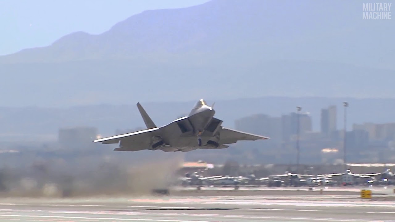 Incredible F-22 Raptor In Action (Military Machine)