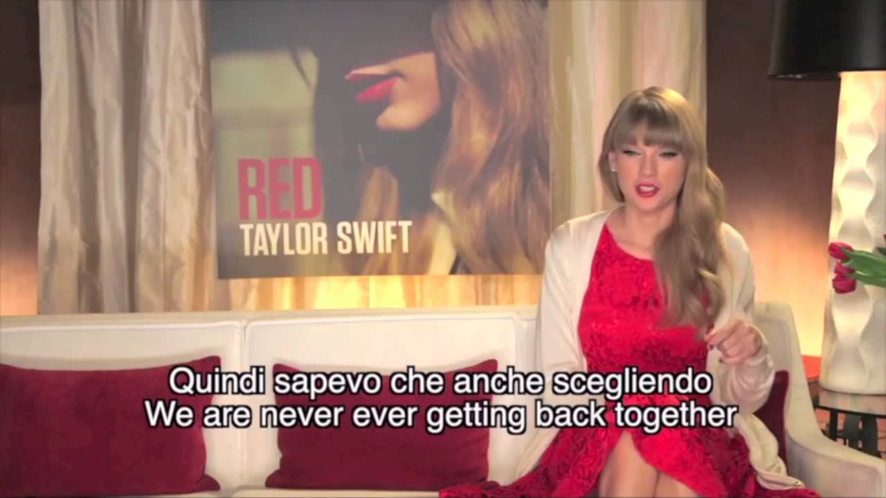 Taylor Swift talks about her new album RED SUB - ITA