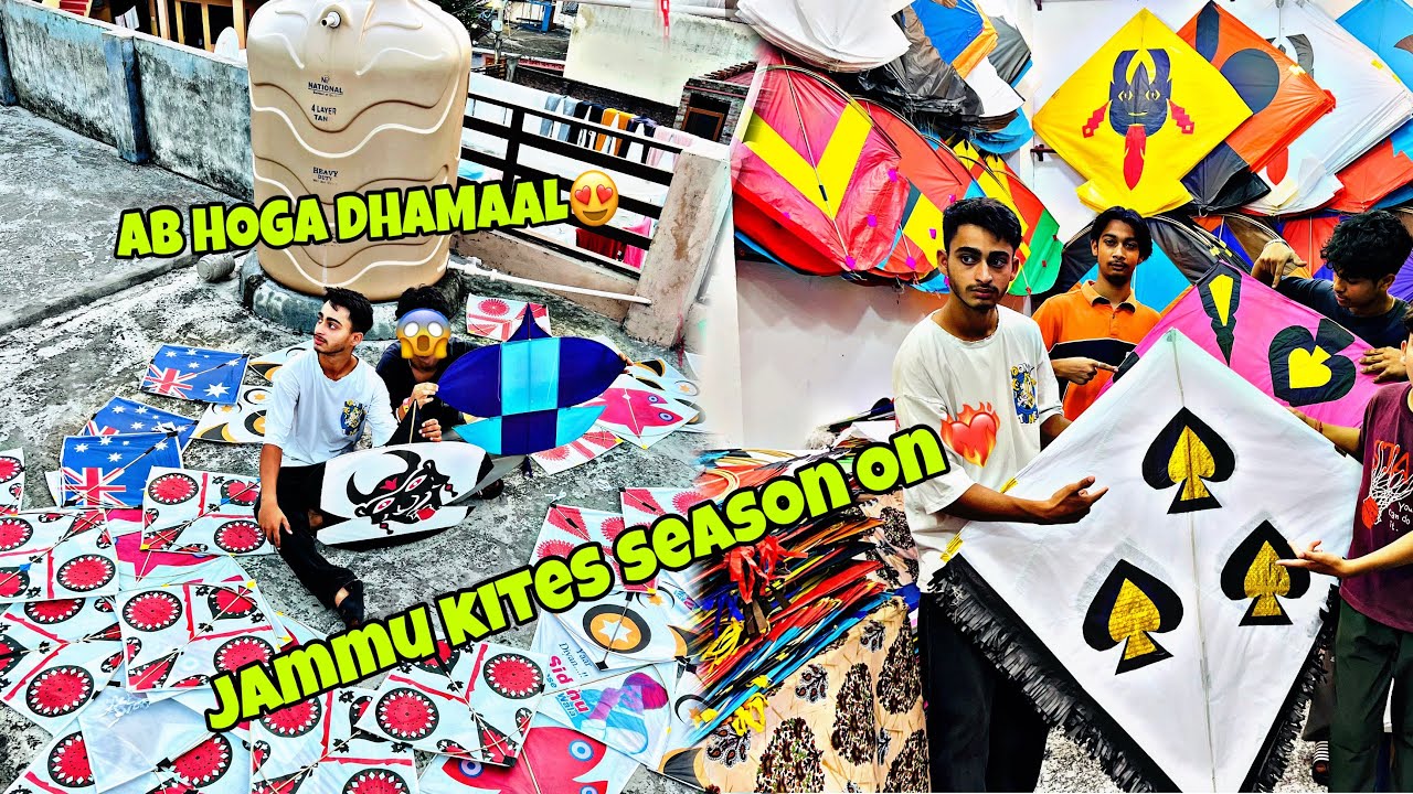 Ab Hoga Kites Ka dhaamal in Jammu 😍😱 | Season Start 😎#kite #kitelover