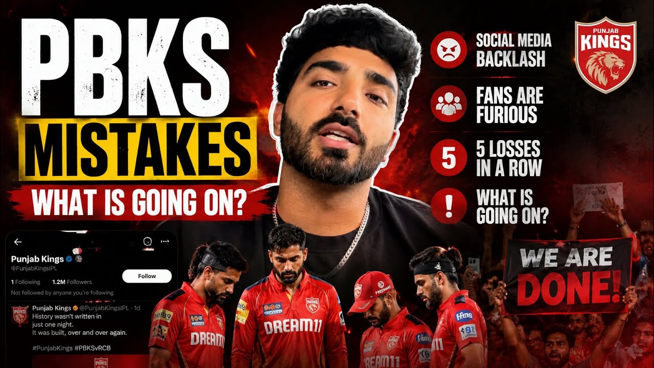 What Is Going On With PBKS? 😡 Social Media Mistakes & 5 Straight Losses! shashank | Arshdeep | Nehal
