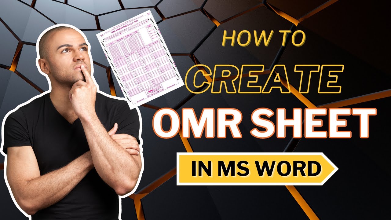 Create OMR sheet in MS word | MS word Technique