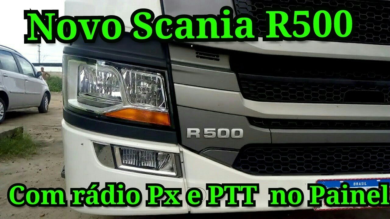NOVO SCANIA R500  COM RÁDIO PX , E PTT NO PAINEL