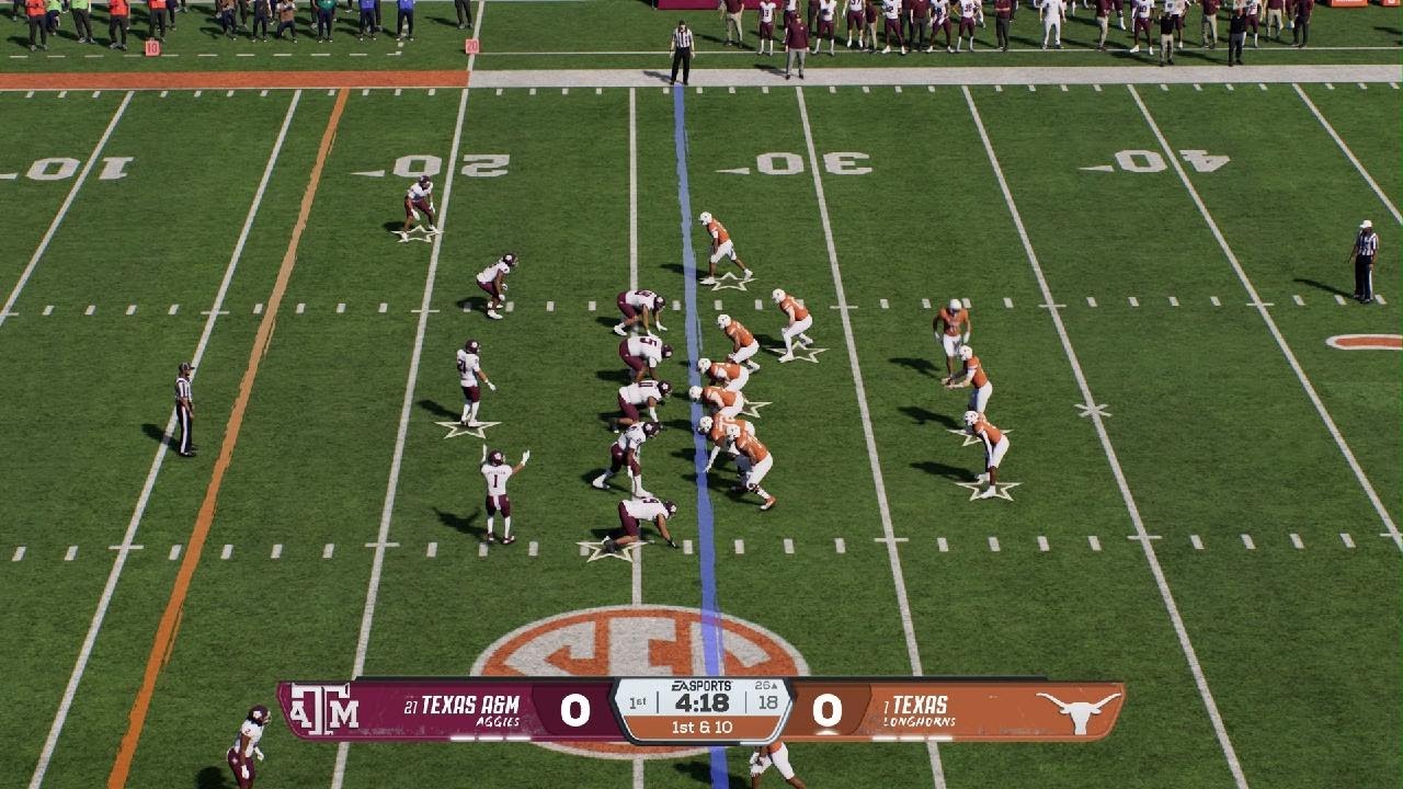EA College Football 26 - Texas A&M at Texas - (Lone Star Showdown) - PS5 gameplay
