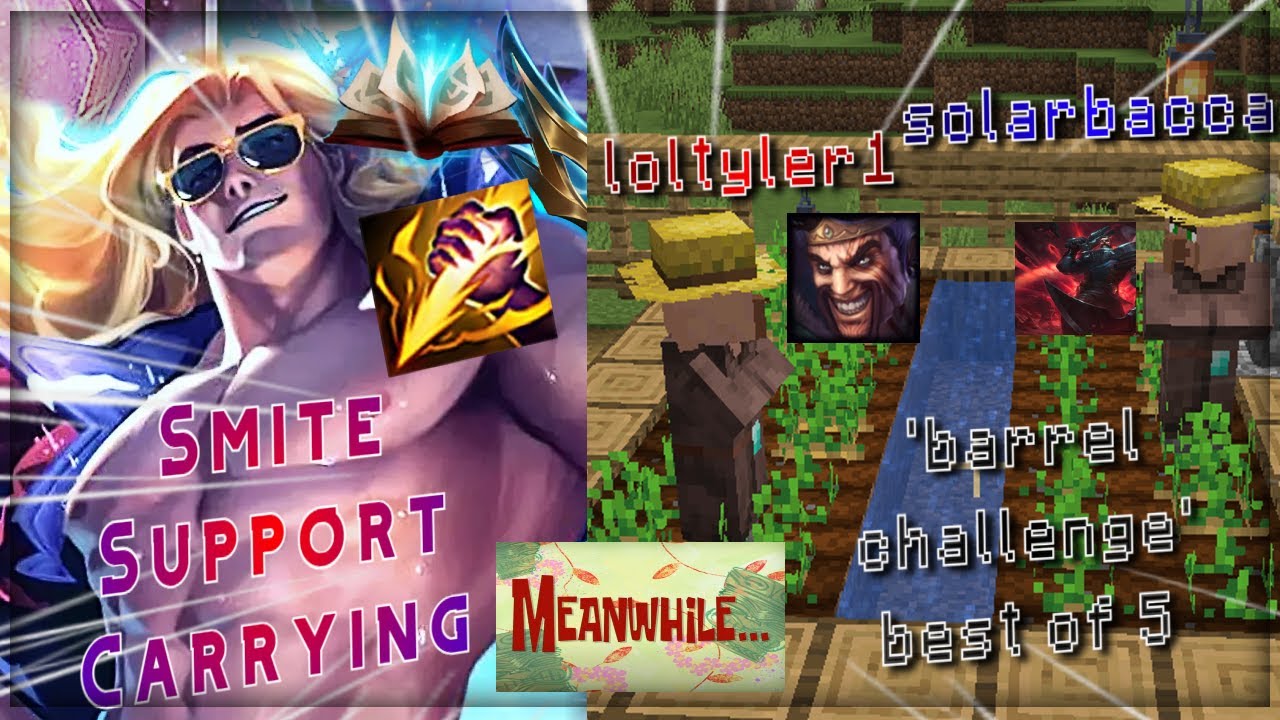 Challenger Taric Smite Support - Tyler1 vs Solarbacca Top Is Meaningless When I'm Carrying