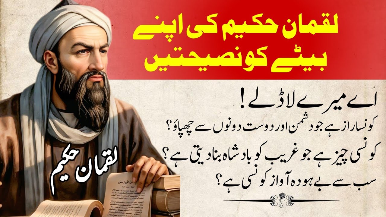 Hazrat Luqman ki zindagi badal dene wali naseehaten|Luqman Hakeem|Hakeem Luqman Urdu Quotes|Hikmat