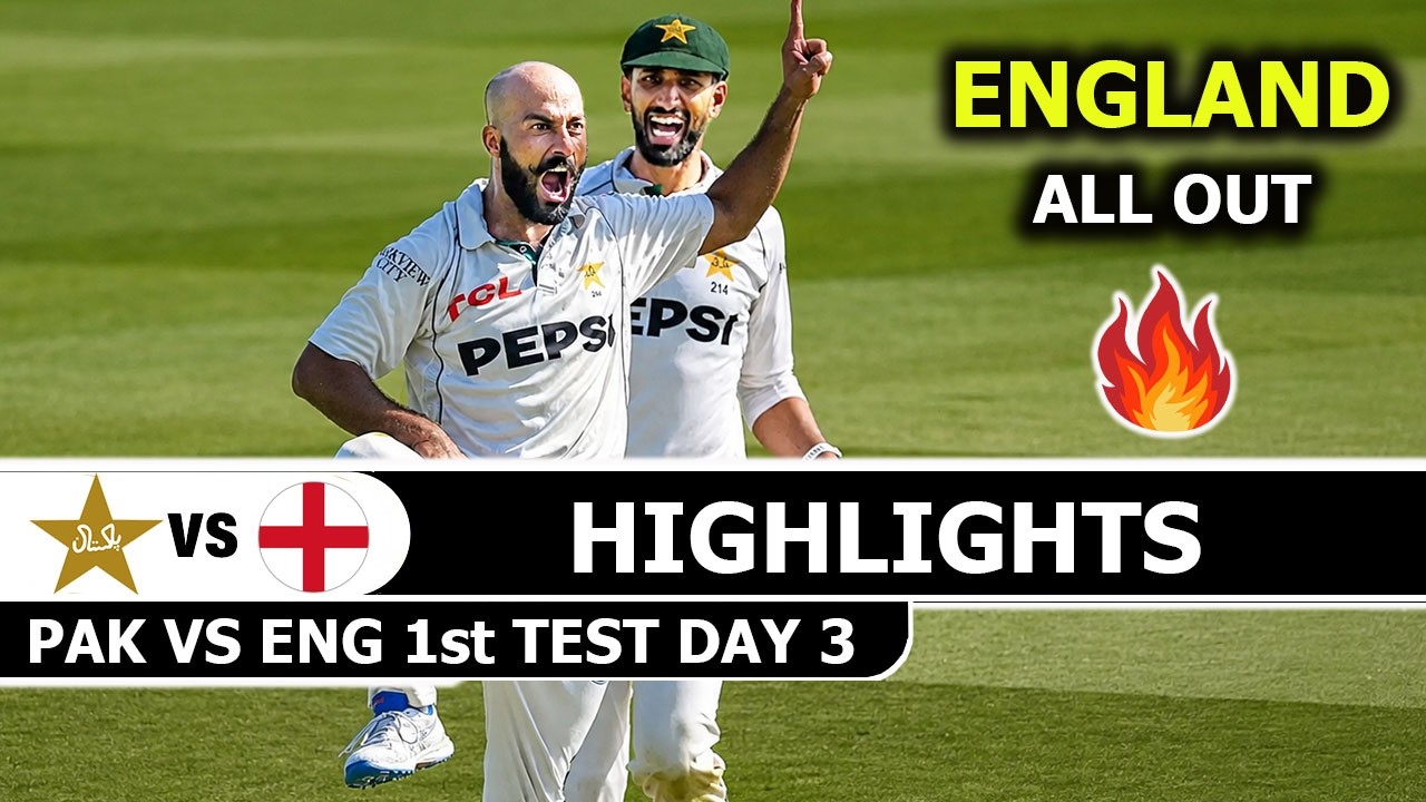 Pakistan Vs England 1st Test Match Highlights 2026 Day 3 | Pak Vs Eng