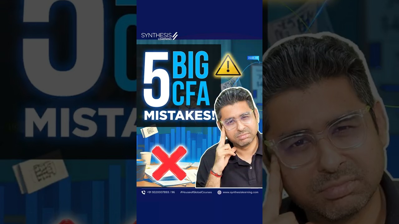 5 BIG CFA Student Mistakes 🚨 #Shorts