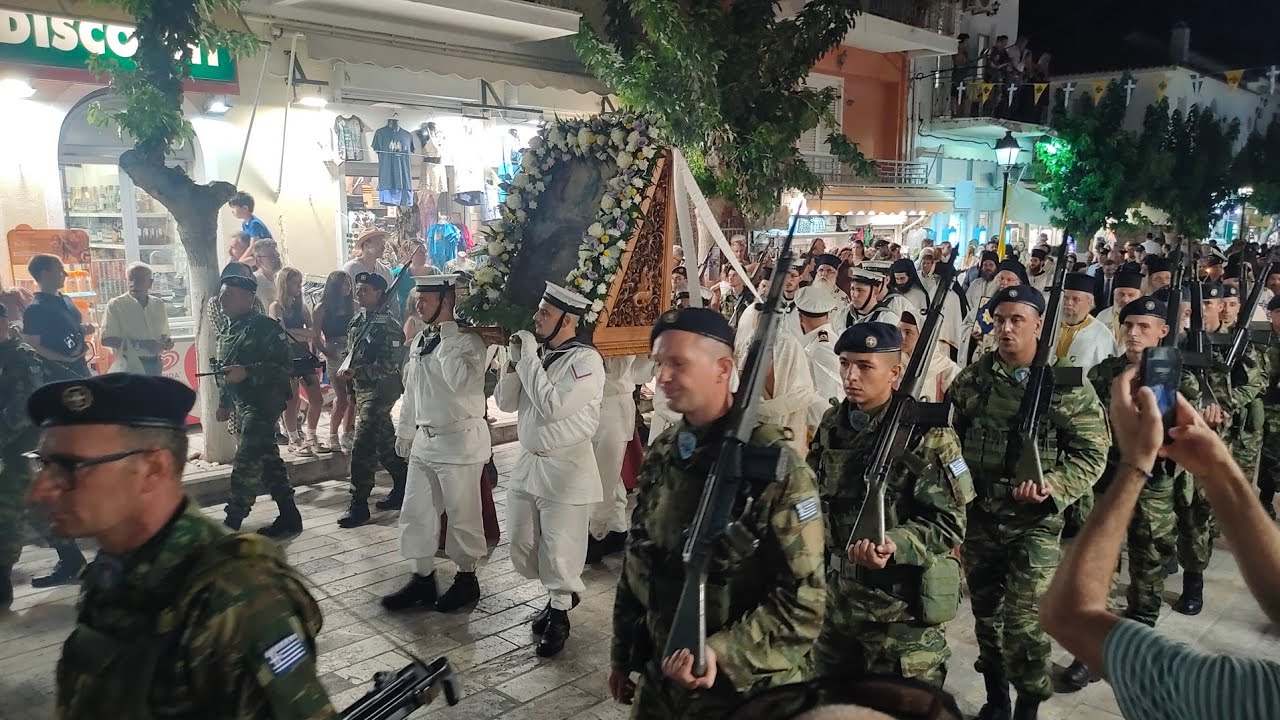 Κεντρικός δρόμος Πυθαγορείου Σάμου 5 Αυγούστου 2025 -Samos Greece Main Street of Pythagorio August 5