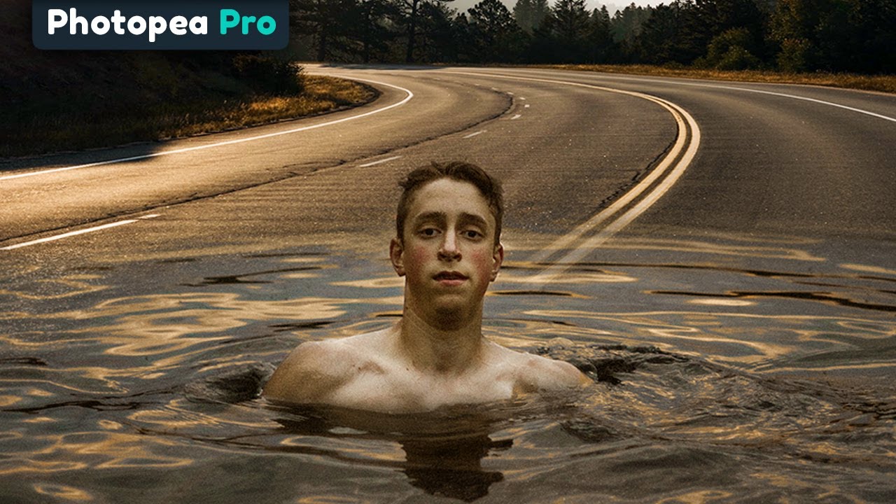 Как объединить два изображения в Photopea [Урок по Photopea]