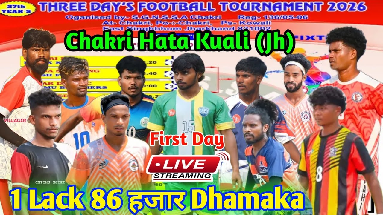 Soren Sipahi 🆚 Har Har Mahadev/ 2nd Round  / Chakri Football Tournament 2026 / Camera Live Match.