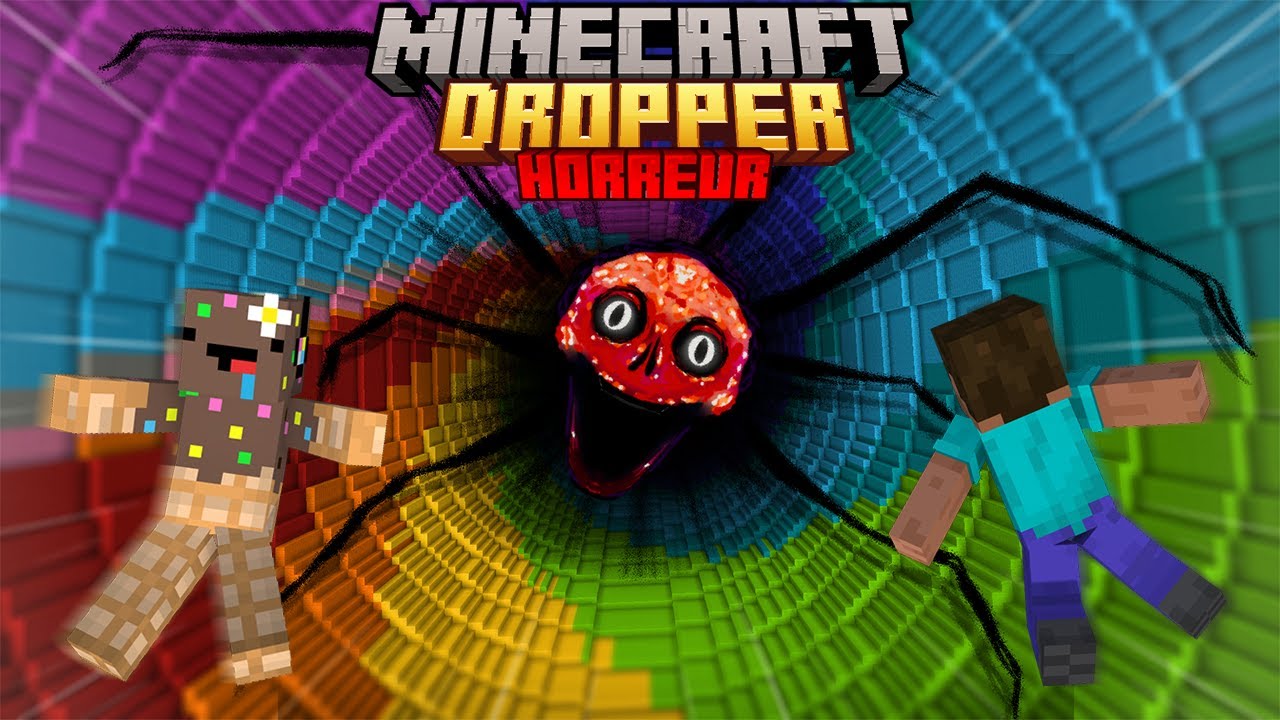 J'ai ajouté 32 MODS HORREUR sur LE DROPPER de Minecraft..