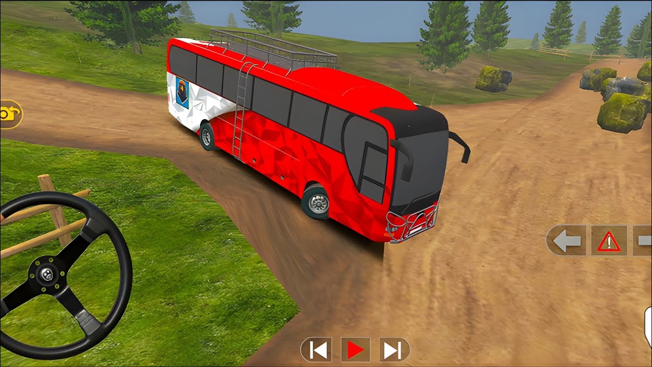 Coach Bus Simulator India Off Road Driving Bus Game Simulator GB Game bazaar Gameplay Video #45