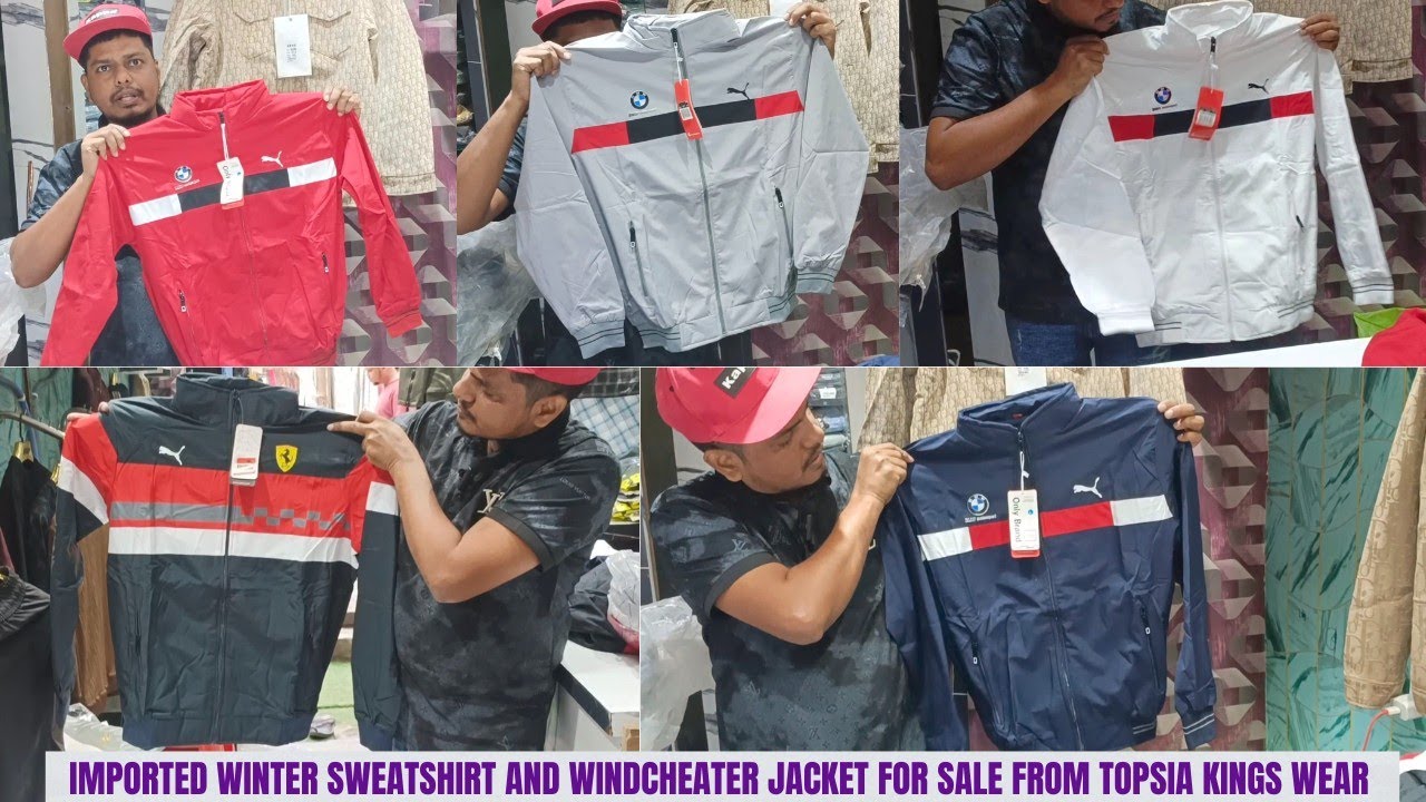 Imported Puma , bmw & Ferrari Winter Jackets Collection | Stylish windcheater & Sweateshirt 2025 