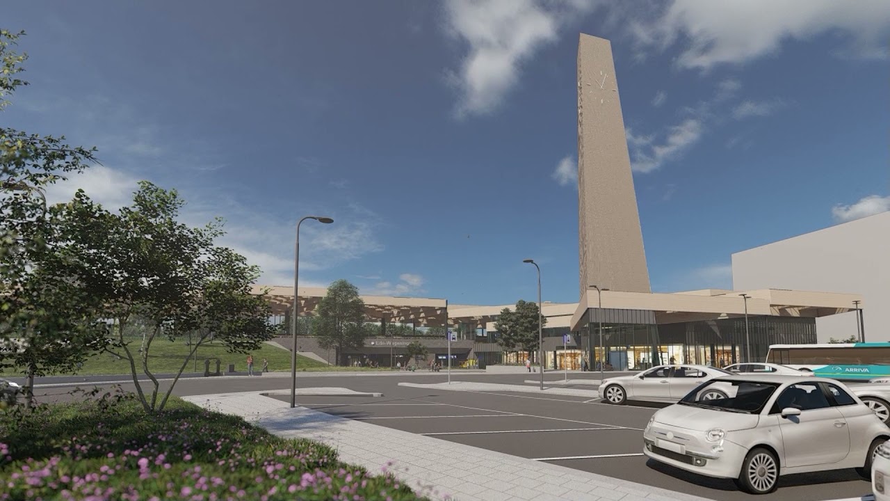 Animatie nieuw station Ede-Wageningen