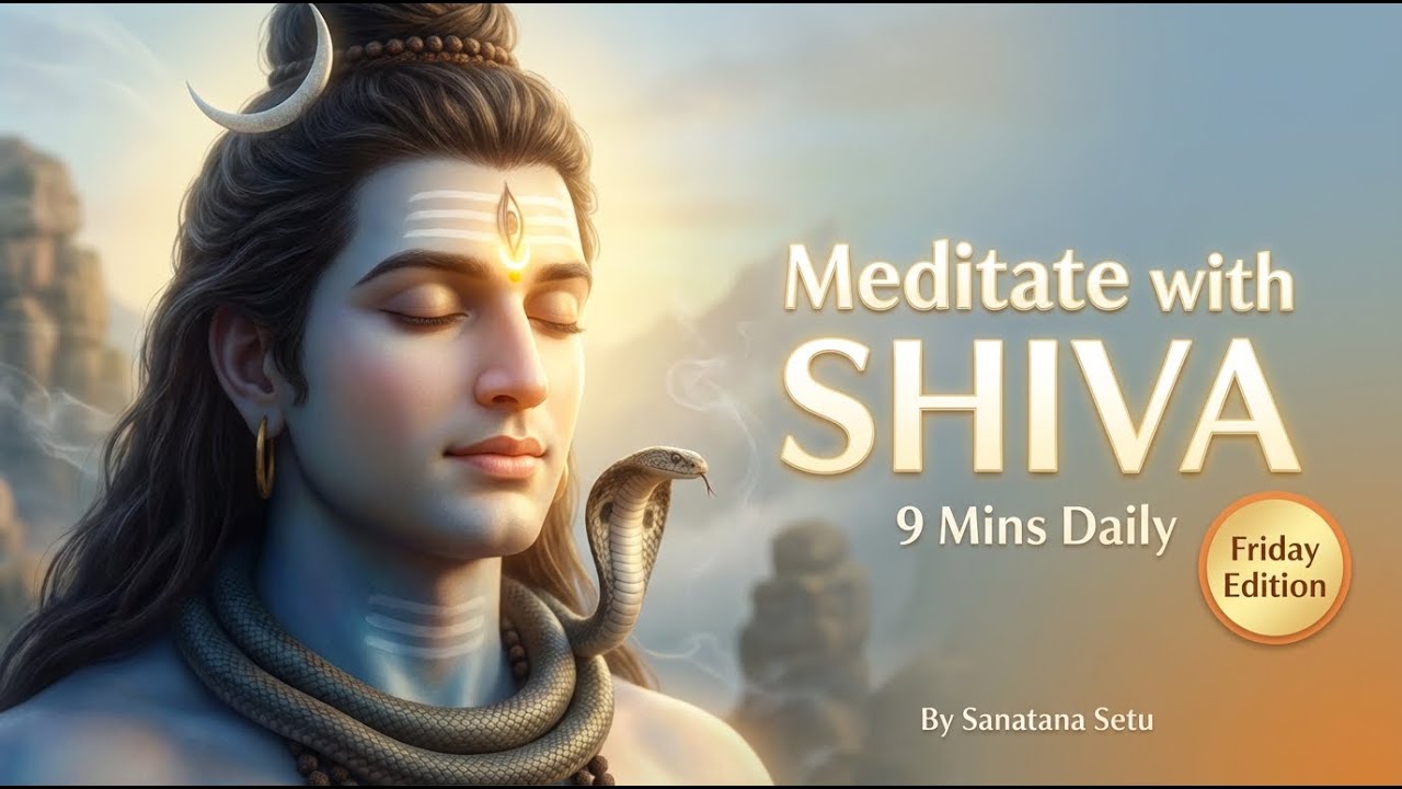 9 mins Meditation with Shiva || Daily Routine || Fresh Morning for Focus & Success || Sanatana Setu