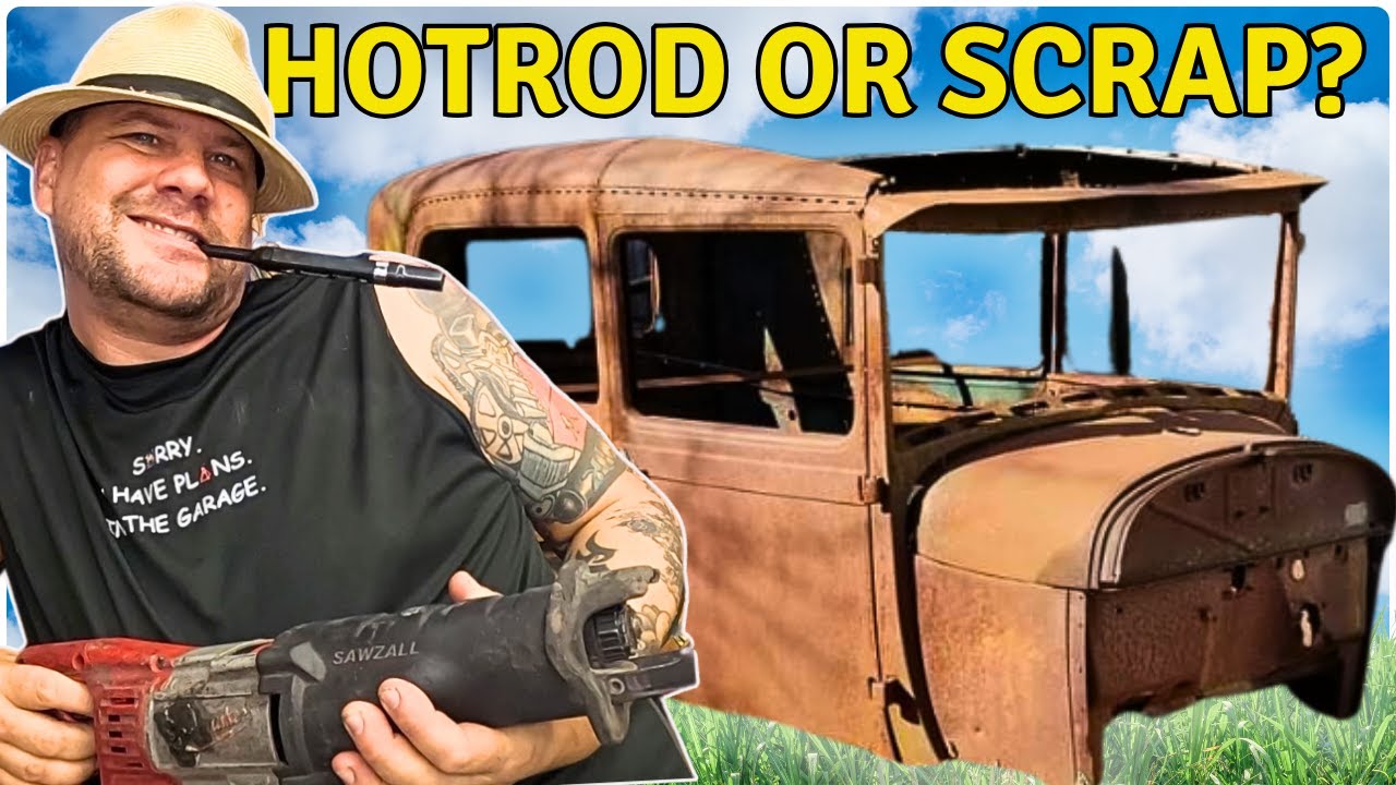 HOTROD or SCRAP metal? First cut into a yard art Model A