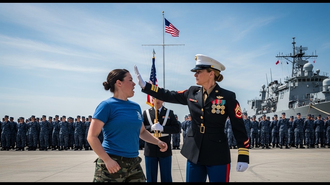 Marine Admiral Slapped Her Before 1,000 Troops — They Didn’t Know She Was a Navy SEAL
