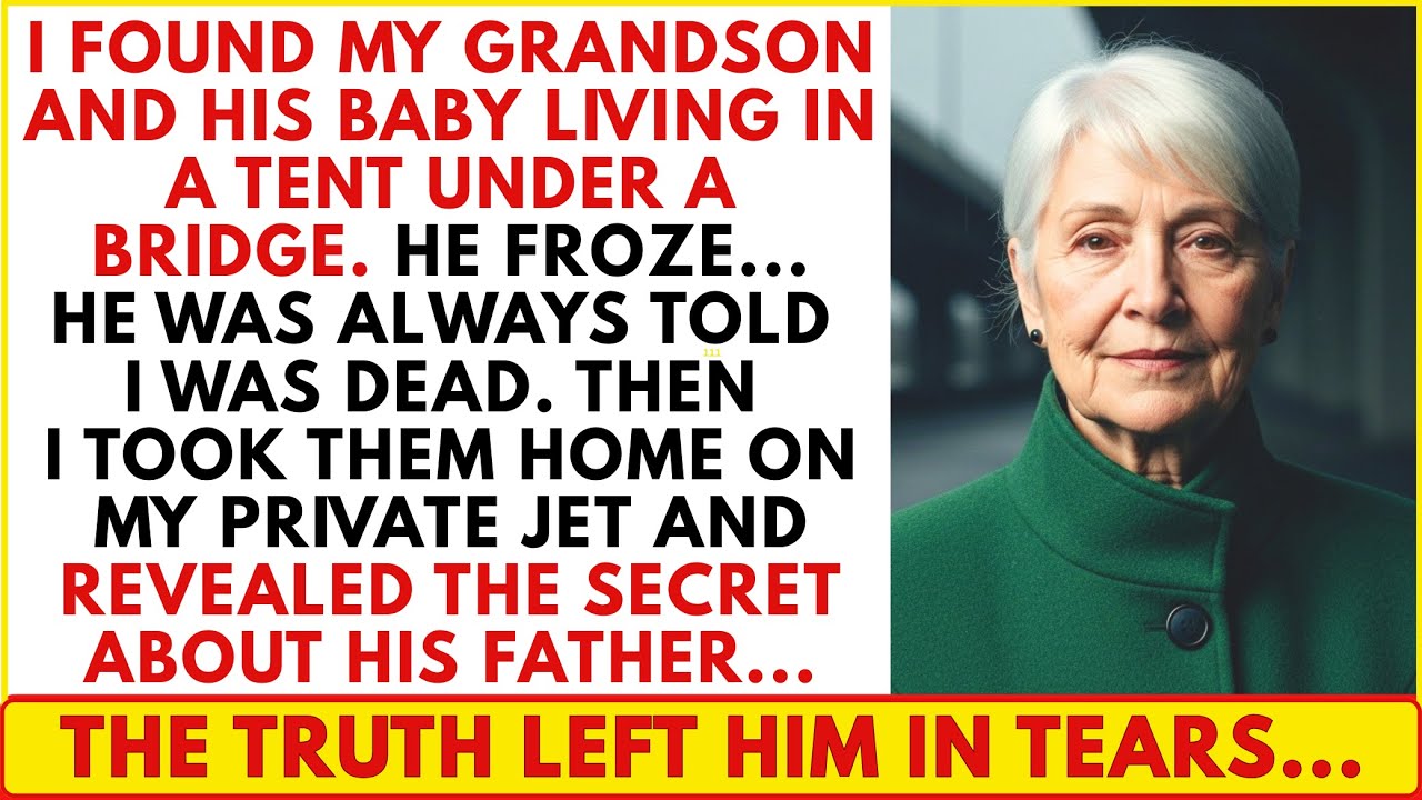 I Found My Grandson and His Baby Homeless Under a Bridge, I Took Them Home on My Private Jet and...