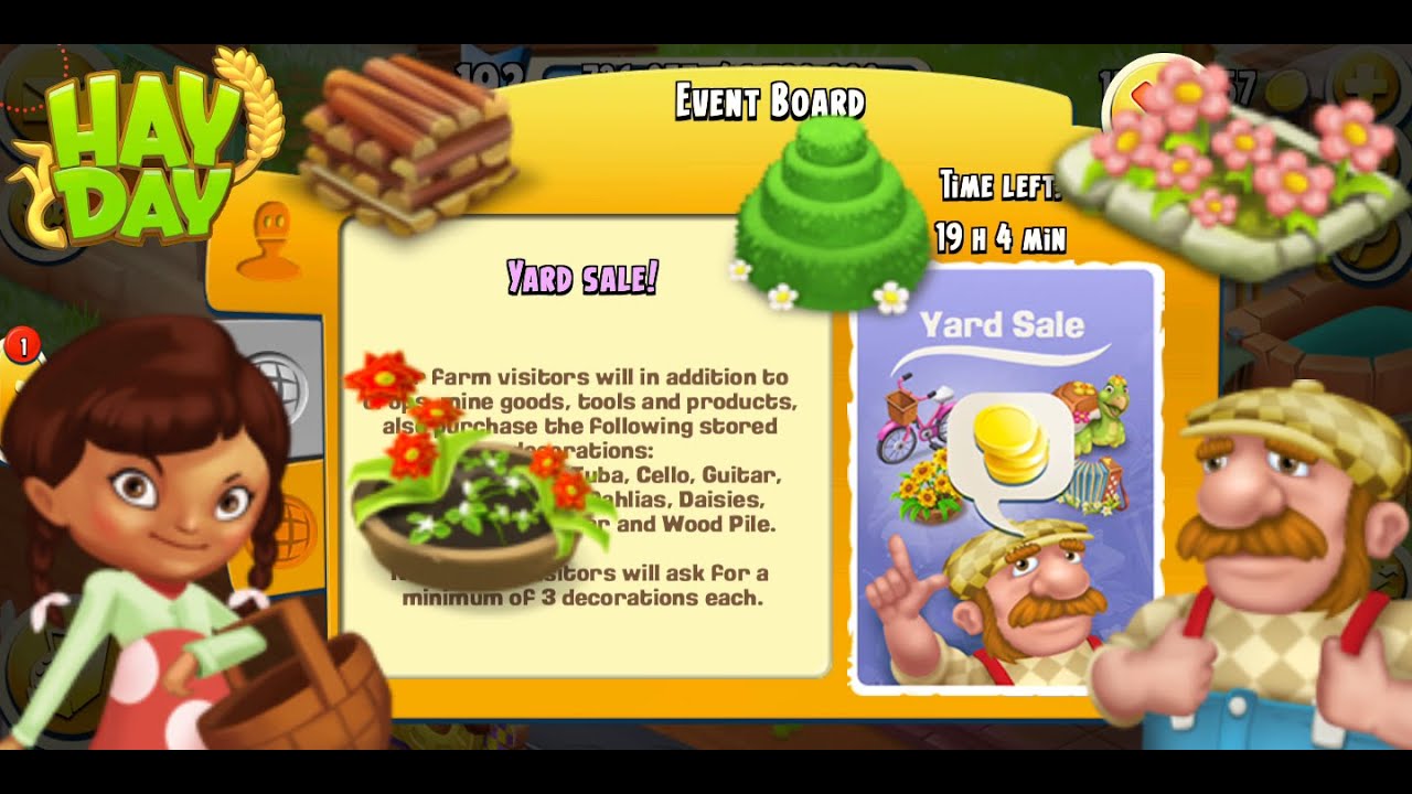 Hay Day — распродажа во дворе