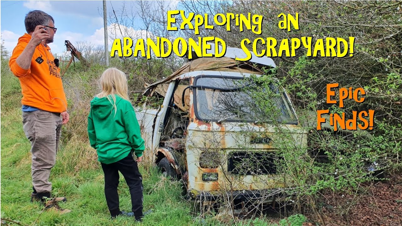 Exploring an abandoned scrapyard in Wales - Epic finds!