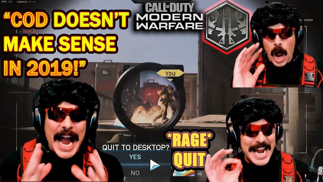 DrDisrespect RAGE QUITS COD 2V2 Tourney & Explains Why COD DOESN'T MAKE SENSE in 2019!